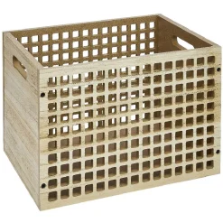Range document en bois beige 26x33xH7cm*Gifi Outlet