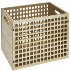 Range document en bois beige 26x33xH7cm*Gifi Outlet