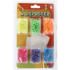 Gifi Recharge perles à repasser 6 couleurs - 600 perles