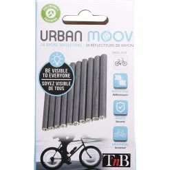 Gifi Réflecteur pour rayon de vélo gris URBAN MOOV x24