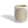 Rouleau étiquette autocollante Merry Christmas sapin blanc et dorée Ø3cm x50*Gifi Outlet
