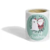 Rouleau étiquette autocollante Merry Christmas Père Noël ours Ø3cm x50*Gifi