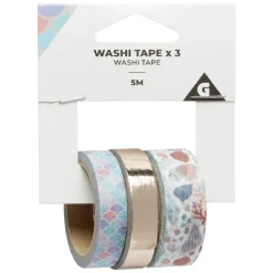 Ruban adhésif fantaisie décor fleur x 3*Gifi Discount