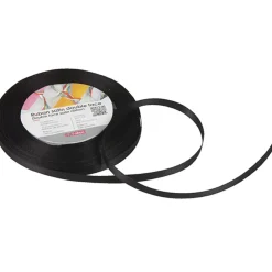 Gifi Ruban satin double face noir 25 m