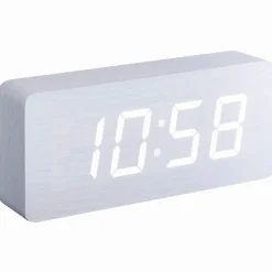 Réveil Homday X-Pert effet bois blanc*Gifi Hot
