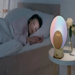Réveil lune avec chargeur induction*Gifi