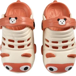 Outlet Gifi Sabot enfant panda beige et rouge Pointure 25 à 29