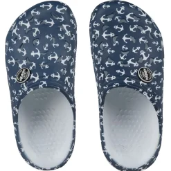 Outlet Gifi Sabot Hipps enfant motif ancre bleu et blanc 30 à 35