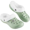 Gifi Sabot Hipps fourré blanc et vert uni 38/39