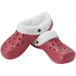 Hot Gifi Sabot Hipps fourré femme hiver rouge bordeaux 40/41