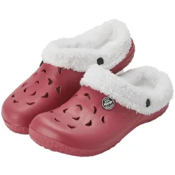 Hot Gifi Sabot Hipps fourré femme hiver rouge bordeaux 40/41