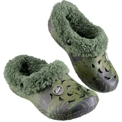 Online Gifi Sabot Hipps fourré imprimé jungle vert pour enfant 32/33