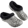 Gifi Sabot Hipps fourré imprimé léopard noir et blanc 40/41