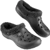 Clearance Gifi Sabot Hipps fourré uni noir 44/45