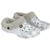 Sale Gifi Sabot Hipps hiver femme motif gris blanc 38/39
