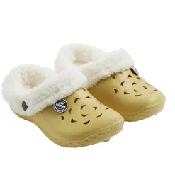 Outlet Gifi Sabots enfant Hipps fourrés jaune T28/29