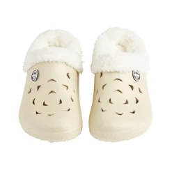 Outlet Gifi Sabots femme Hipps fourrés blanc crème T38/39