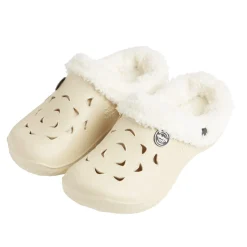 Outlet Gifi Sabots femme Hipps fourrés blanc crème T38/39