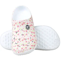 Clearance Gifi Sabots Hipps Femme imprimé fleurs rose vert T36/40