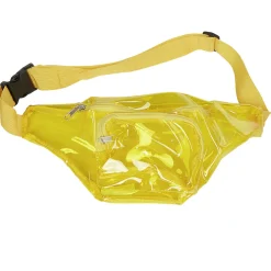 New Gifi Sac banane jaune transparent en pvc