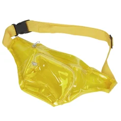New Gifi Sac banane jaune transparent en pvc