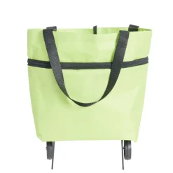 New Gifi Sac de courses ajustable à roulettes 20L orange ou vert
