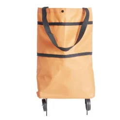 New Gifi Sac de courses ajustable à roulettes 20L orange ou vert