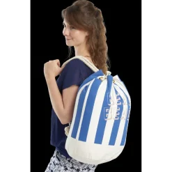 Discount Gifi Sac de plage beige et bleu Beach