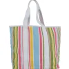 Hot Gifi Sac de plage rayé multicolore