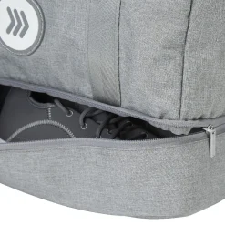 Gifi Sac de sport gris avec compartiment à chaussures