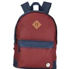Best Gifi Sac à dos bi-matière bleu rouge bordeaux