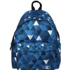Clearance Gifi Sac à dos motif triangles bleu noir et blanc