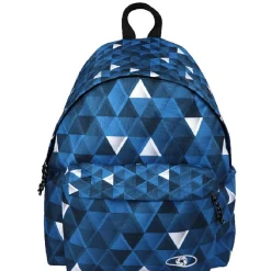 Clearance Gifi Sac à dos motif triangles bleu noir et blanc