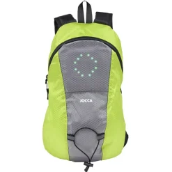 Gifi Sac à dos signalétique LED vert et gris