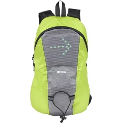 Gifi Sac à dos signalétique LED vert et gris
