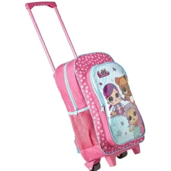 Outlet Gifi Sac à dos Trolley LOL motifs étoilés roses avec roulettes
