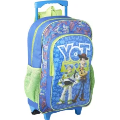 Gifi Sac à dos Trolley Toy Story bleu et vert avec roulettes