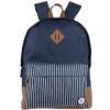New Gifi Sac à dos Tucson bi-matière bleu simili marron