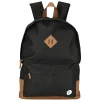 New Gifi Sac à dos Tucson bi-matière noir simili marron