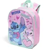 Outlet Gifi Sac goûter enfant Stitch et Angel 22x10xH28cm PVC rose