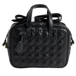 Best Gifi Sac à main bandoulière noir grand format 25,5x8,5xH19cm