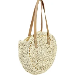 Hot Gifi Sac rond beige et marron