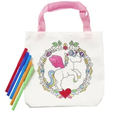Gifi Sac totebag à colorier avec 5 feutres 2 modèles