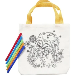 Gifi Sac totebag à colorier avec 5 feutres 2 modèles