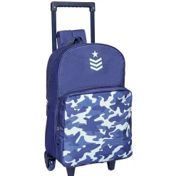 Outlet Gifi Sac trolley army design militaire bleu
