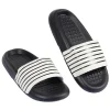 Sale Gifi Sandales claquettes plastique noir rayé blanc 38/39