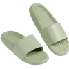 Outlet Gifi Sandales claquettes plastique vert uni T42/43