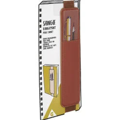 Gifi Sangle de rangement pour cahier effet simili marron