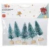 Gifi Jeux Créatifs<Sapin vert miniature accessoires de Noël x5