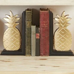 Serre-livre ananas noir doré x2*Gifi Discount